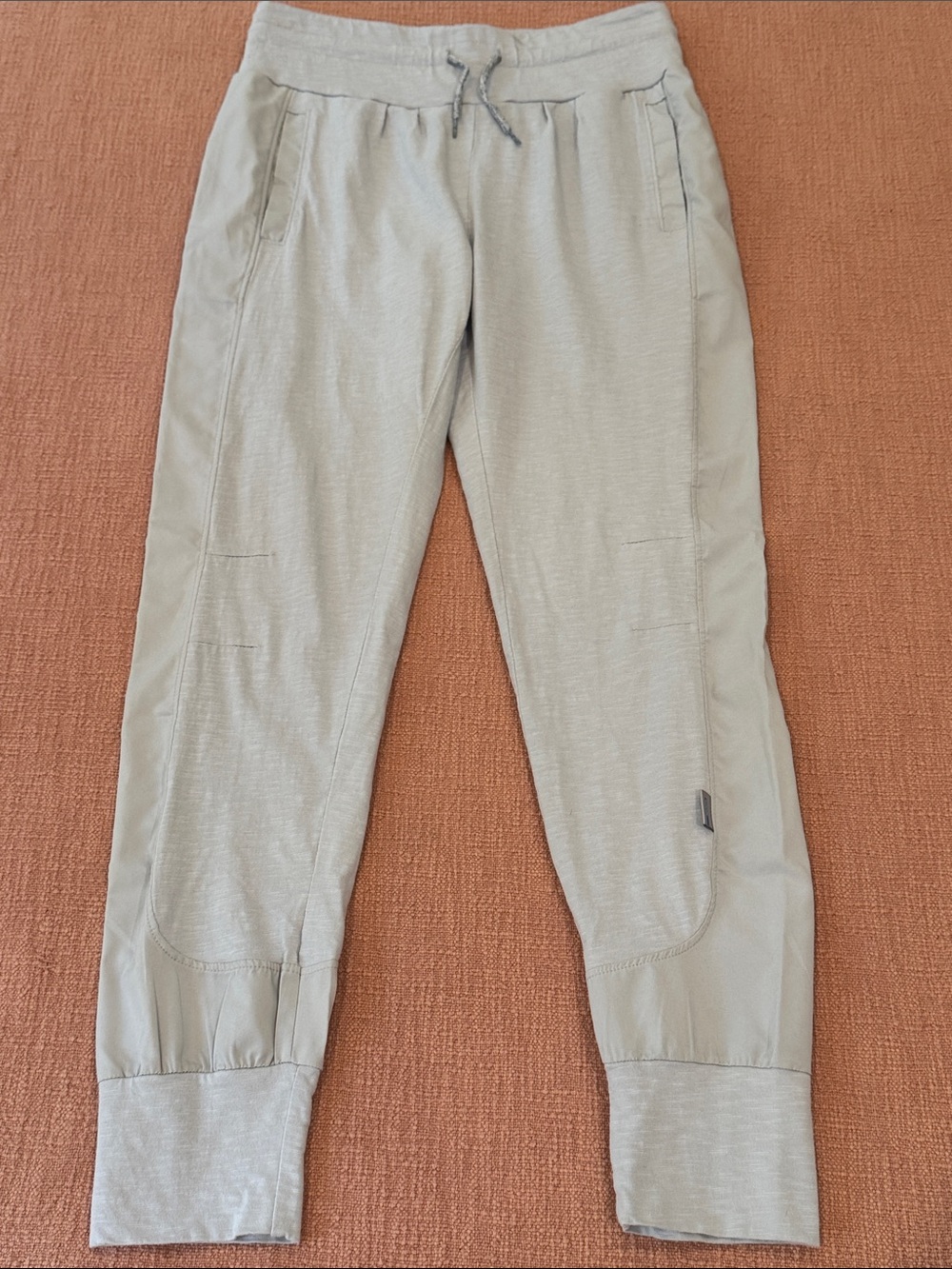 Light Gray wm’s cotton Joggers with elasticized Drawstring Waist W30.5L29.5”